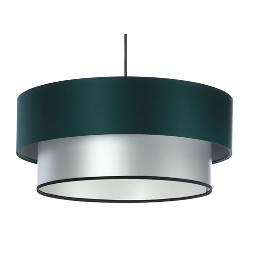 Srebrno-zielona nowoczesna lampa wisząca - S417 M9-H41 ze sklepu Edinos.pl w kategorii Lampy wiszące - zdjęcie 172411091