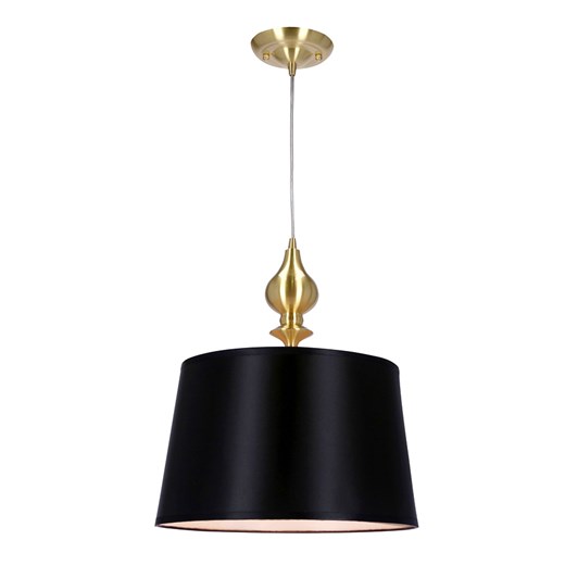 Wisząca lampa z czarnym abażurem - C8-R21 ze sklepu Edinos.pl w kategorii Lampy wiszące - zdjęcie 172411212