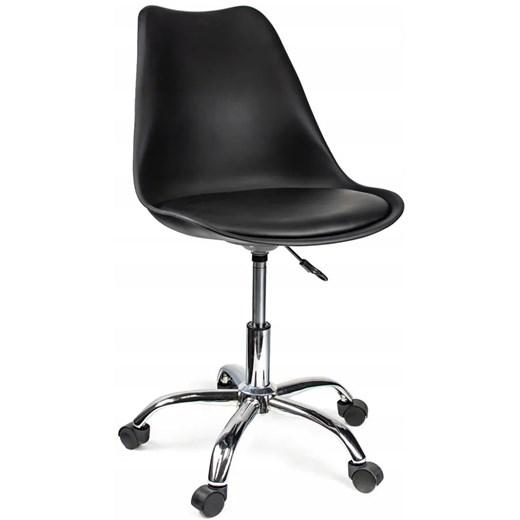 Czarne krzesło obrotowe z regulacją - Fosi 3X Elior One Size Edinos.pl