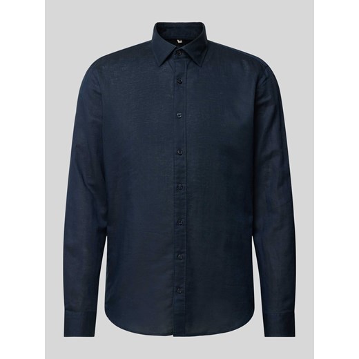 Koszula biznesowa o kroju slim fit z kołnierzykiem typu kent ze sklepu Peek&Cloppenburg  w kategorii Koszule męskie - zdjęcie 172412040