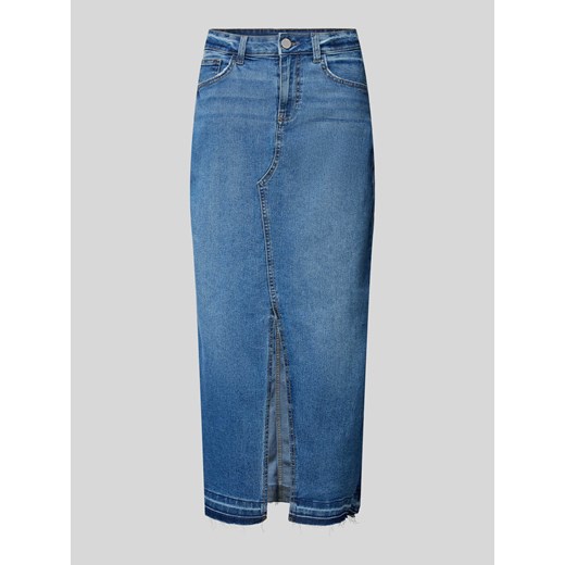 Spódnica jeansowa z wysokim stanem i rozcięciem model ‘RAY’ ze sklepu Peek&Cloppenburg  w kategorii Spódnice - zdjęcie 172412043
