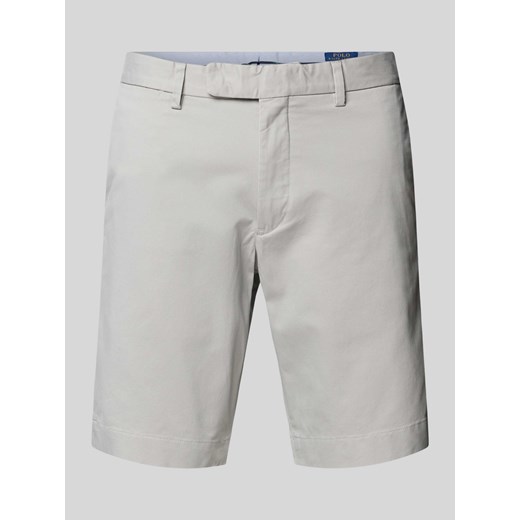 Szorty o kroju slim stretch fit w jednolitym kolorze ze sklepu Peek&Cloppenburg  w kategorii Spodenki męskie - zdjęcie 172412133