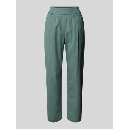 Spodnie materiałowe z elastycznym pasem ze sklepu Peek&Cloppenburg  w kategorii Spodnie damskie - zdjęcie 172412174