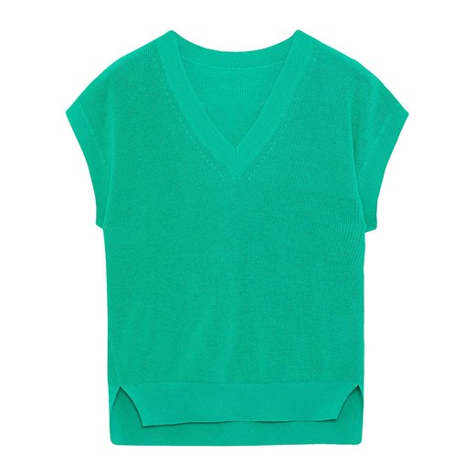 Sweter damski zielony Ecoalf w serek