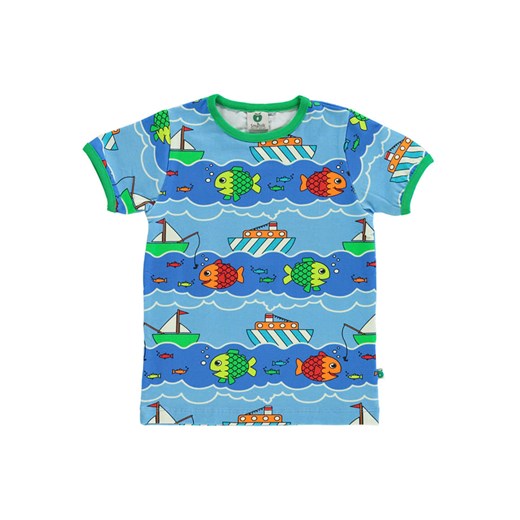 Småfolk Koszulka w kolorze niebieskim ze wzorem ze sklepu Limango Polska w kategorii T-shirty chłopięce - zdjęcie 172413633