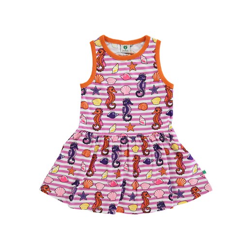 Småfolk Sukienka w kolorze fioletowym ze wzorem ze sklepu Limango Polska w kategorii Sukienki dziewczęce - zdjęcie 172413742