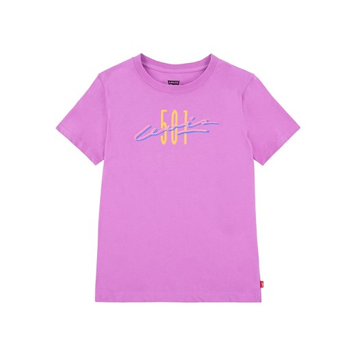 Levi&apos;s Kids Koszulka w kolorze fioletowym ze sklepu Limango Polska w kategorii Bluzki dziewczęce - zdjęcie 172415154