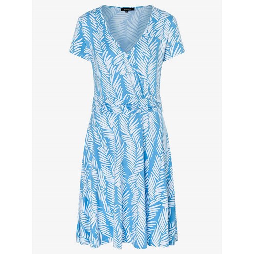 Sukienka More & niebieska casualowa z krótkimi rękawami w abstrakcyjne wzory mini 