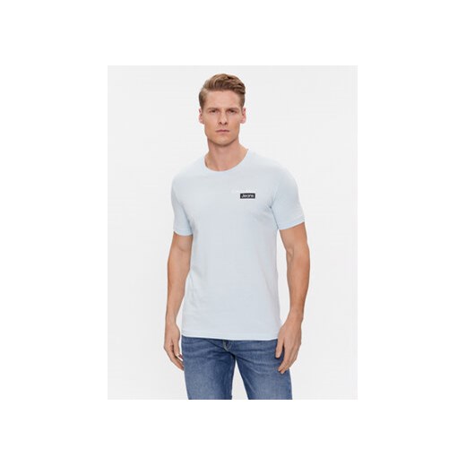 Calvin Klein Jeans T-Shirt J30J324647 Błękitny Slim Fit ze sklepu MODIVO w kategorii T-shirty męskie - zdjęcie 172415674