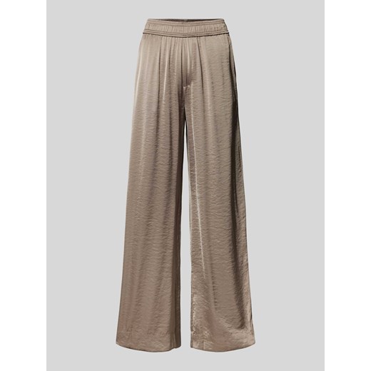 Spodnie materiałowe z szeroką nogawką i efektem marszczenia model ‘Asaka’ ze sklepu Peek&Cloppenburg  w kategorii Spodnie damskie - zdjęcie 172417592