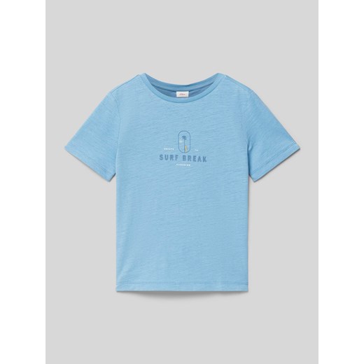 T-shirt z nadrukiem z motywem i napisem ze sklepu Peek&Cloppenburg  w kategorii T-shirty chłopięce - zdjęcie 172417663