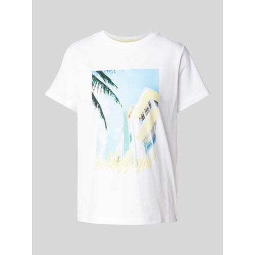 T-shirt z nadrukowanym motywem ze sklepu Peek&Cloppenburg  w kategorii Bluzki damskie - zdjęcie 172418010