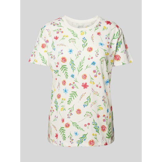 T-shirt z kwiatowym nadrukiem ze sklepu Peek&Cloppenburg  w kategorii Bluzki damskie - zdjęcie 172418104