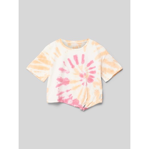 T-shirt krótki z wiązanym detalem ze sklepu Peek&Cloppenburg  w kategorii Bluzki dziewczęce - zdjęcie 172418124