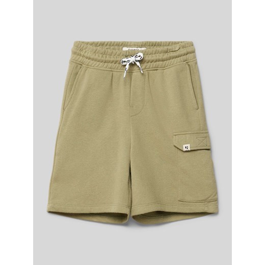 Szorty z dzianiny dresowej o kroju regular fit z kieszenią cargo ze sklepu Peek&Cloppenburg  w kategorii Spodenki chłopięce - zdjęcie 172418152
