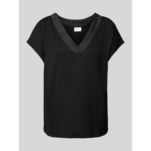 T-shirt z dekoltem w serek ze sklepu Peek&Cloppenburg  w kategorii Bluzki damskie - zdjęcie 172418342