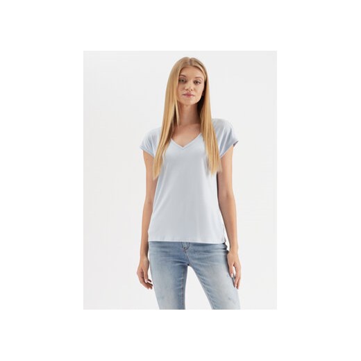 Vero Moda T-Shirt Filli 10247666 Błękitny Regular Fit ze sklepu MODIVO w kategorii Bluzki damskie - zdjęcie 172418830