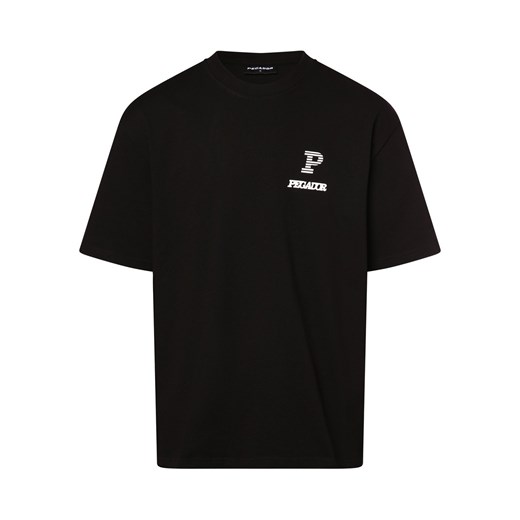 PEGADOR Koszulka męska - Baldock Mężczyźni Bawełna czarny nadruk ze sklepu vangraaf w kategorii T-shirty męskie - zdjęcie 172420441