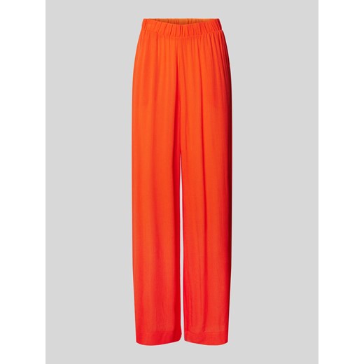 Spodnie materiałowe z szeroką nogawką i zakładkami w pasie model ‘MARRAKECH’ ze sklepu Peek&Cloppenburg  w kategorii Spodnie damskie - zdjęcie 172420620