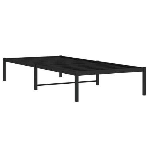 Czarne metalowe łóżko industrialne 90x200 cm Ralfo 3X ze sklepu Edinos.pl w kategorii Łóżka i materace - zdjęcie 172421753