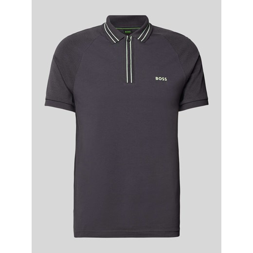 Koszulka polo z nadrukiem z logo model ‘Paule’ ze sklepu Peek&Cloppenburg  w kategorii T-shirty męskie - zdjęcie 172422144