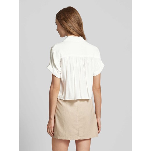 Bluzka koszulowa krótka z fakturowanym wzorem model ‘PAULA’ M Peek&Cloppenburg 
