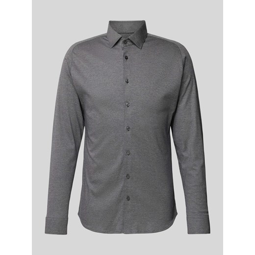 Koszula biznesowa o kroju slim fit z kołnierzykiem typu kent ze sklepu Peek&Cloppenburg  w kategorii Koszule męskie - zdjęcie 172422340