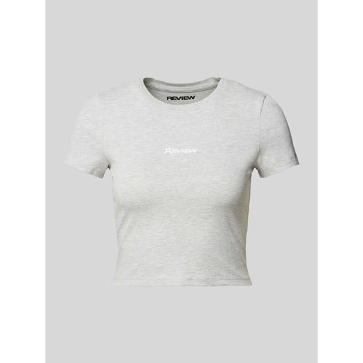 T-shirt krótki z nadrukiem z logo ze sklepu Peek&Cloppenburg  w kategorii Bluzki damskie - zdjęcie 172422392