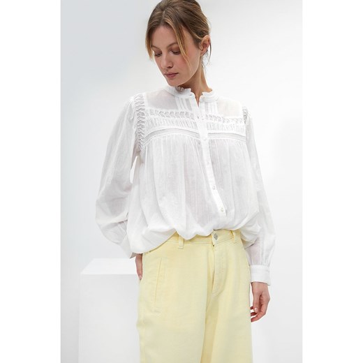 Josephine &amp; Co Bluzka w kolorze białym ze sklepu Limango Polska w kategorii Koszule damskie - zdjęcie 172422571