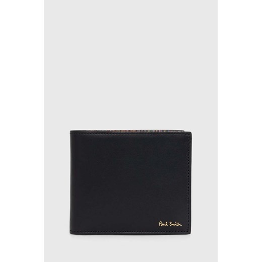 Paul Smith portfel skórzany kolor czarny M1A-4832-BMULTI ze sklepu PRM w kategorii Portfele damskie - zdjęcie 172423164