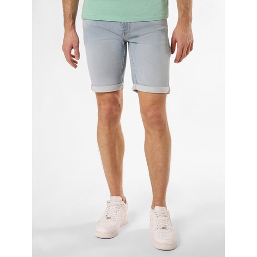 Only&Sons Męskie spodenki jeansowe Mężczyźni bielony jednolity ze sklepu vangraaf w kategorii Spodenki męskie - zdjęcie 172423364
