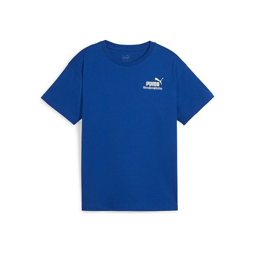 Puma Koszulka &quot;ESS+ MID 90s&quot; w kolorze niebieskim ze sklepu Limango Polska w kategorii T-shirty chłopięce - zdjęcie 172424112