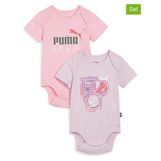 Puma Body (2 szt.) &quot;Minicats&quot; w kolorze jasnoróżowym ze sklepu Limango Polska w kategorii Body niemowlęce - zdjęcie 172424174