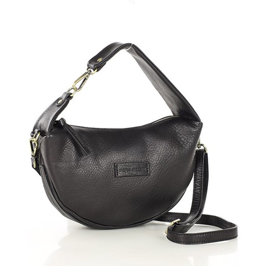 Mała czarna torebka elegancka listonoszka skórzana premium MARCO MAZZINI ze sklepu Verostilo w kategorii Listonoszki - zdjęcie 172424523