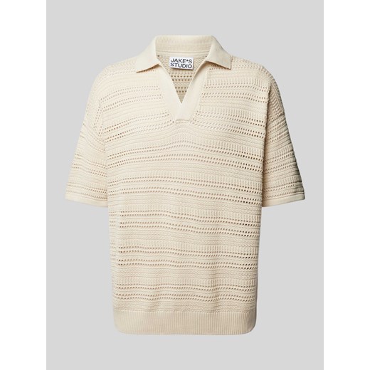Koszulka polo z fakturowanym wzorem ze sklepu Peek&Cloppenburg  w kategorii T-shirty męskie - zdjęcie 172424952