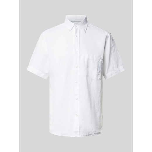 Koszula casualowa z lnu ze sklepu Peek&Cloppenburg  w kategorii Koszule męskie - zdjęcie 172425073