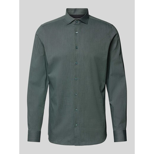 Koszula biznesowa o kroju body fit z tkanym wzorem ze sklepu Peek&Cloppenburg  w kategorii Koszule męskie - zdjęcie 172425083