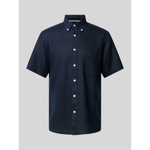 Koszula casualowa z lnu ze sklepu Peek&Cloppenburg  w kategorii Koszule męskie - zdjęcie 172425294