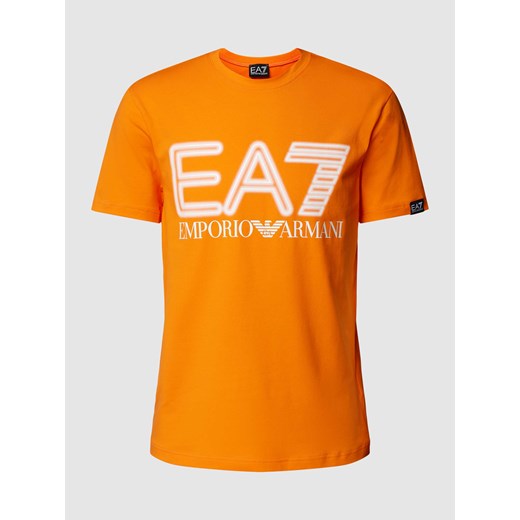 T-shirt z nadrukiem z logo ze sklepu Peek&Cloppenburg  w kategorii T-shirty męskie - zdjęcie 172425620