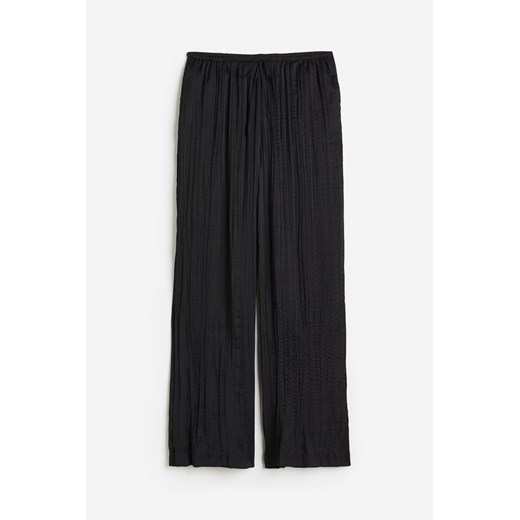 H & M - Szerokie spodnie bez zapięcia - Czarny H & M M H&M