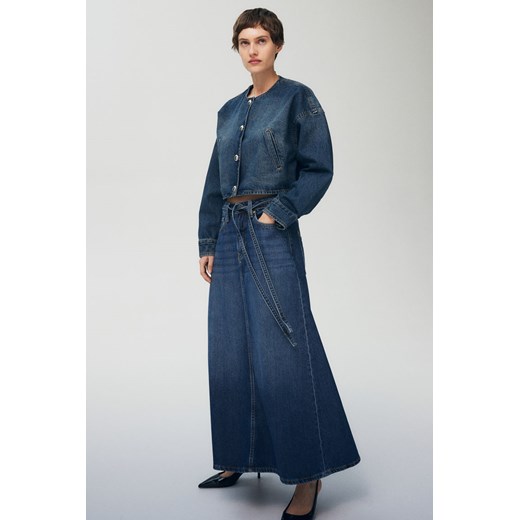 H & M - Dżinsowa spódnica Feather Soft - Niebieski ze sklepu H&M w kategorii Spódnice - zdjęcie 172425933