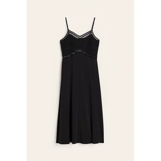 H & M - Sukienka o wyglądzie szydełkowej robótki - Czarny ze sklepu H&M w kategorii Sukienki - zdjęcie 172425962