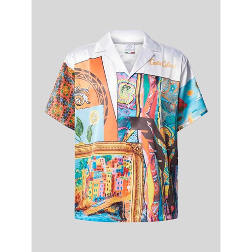Koszula casualowa o kroju oversize fit z nadrukiem z logo i motywem ze sklepu Peek&Cloppenburg  w kategorii Koszule męskie - zdjęcie 172426743