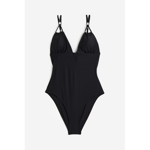 H & M - Kostium kąpielowy z wycięciem High-leg - Czarny ze sklepu H&M w kategorii Stroje kąpielowe - zdjęcie 172428704
