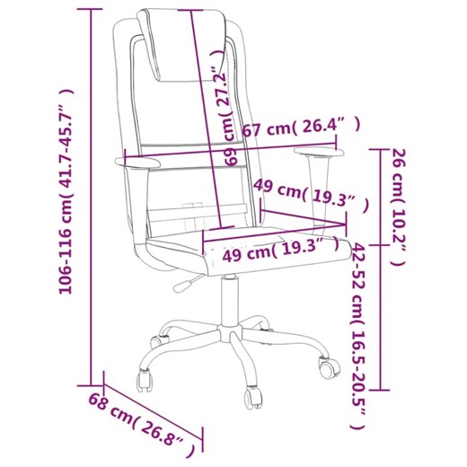 Krzesło biurowe z ekoskóry - Manresa 3X Elior One Size Edinos.pl