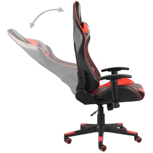 Czarno-czerwony fotel gamingowy - Grando Elior One Size Edinos.pl