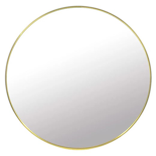 Złote metalowe lustro 70 cm - Pireo Elior One Size Edinos.pl