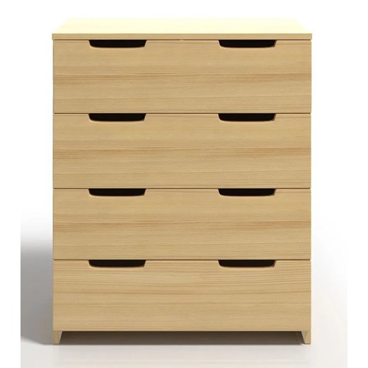Komoda drewniana z szufladami Laurell 5X - 4 kolory ze sklepu Edinos.pl w kategorii Komody - zdjęcie 172430184