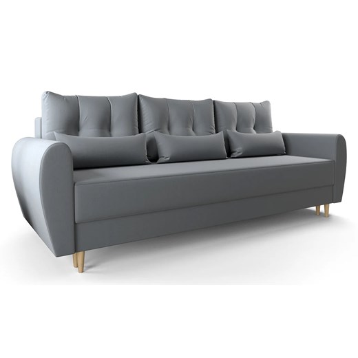 Popielata sofa rozkładana - Castello 3X Elior One Size Edinos.pl