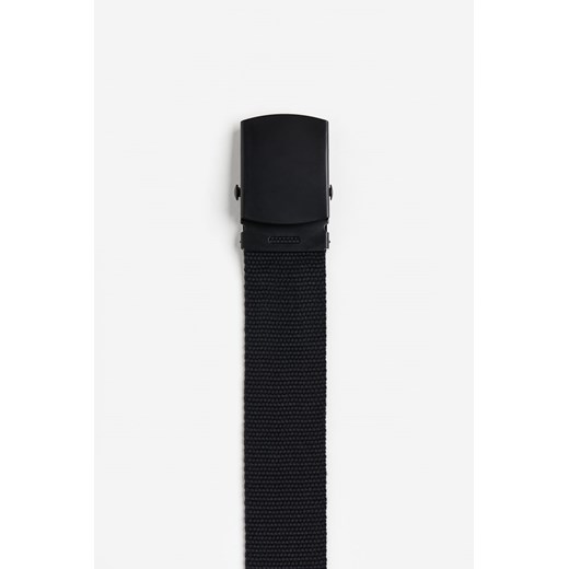 H & M - Tekstylny pasek - Czarny ze sklepu H&M w kategorii Paski męskie - zdjęcie 172430481